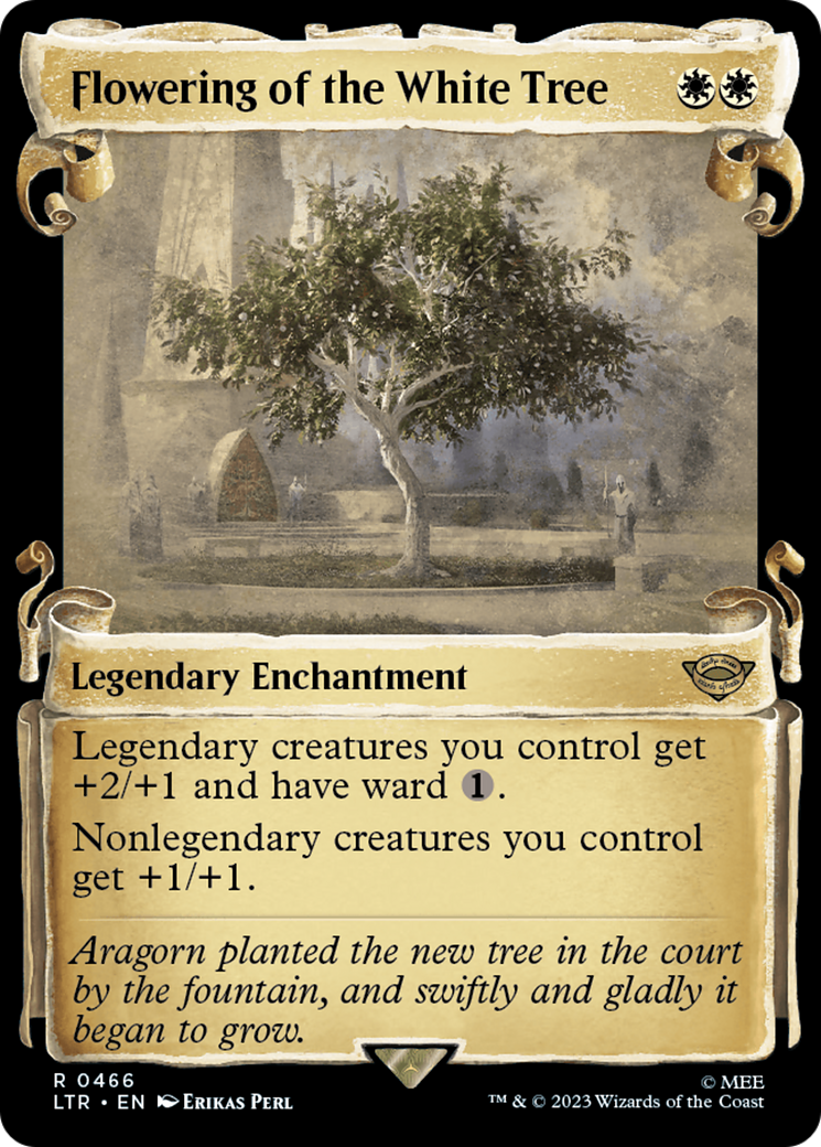 Flowering of the White Tree (LTR-466) [The Lord of the Rings: Tales of Middle-earth]: (Showcase) Foil
