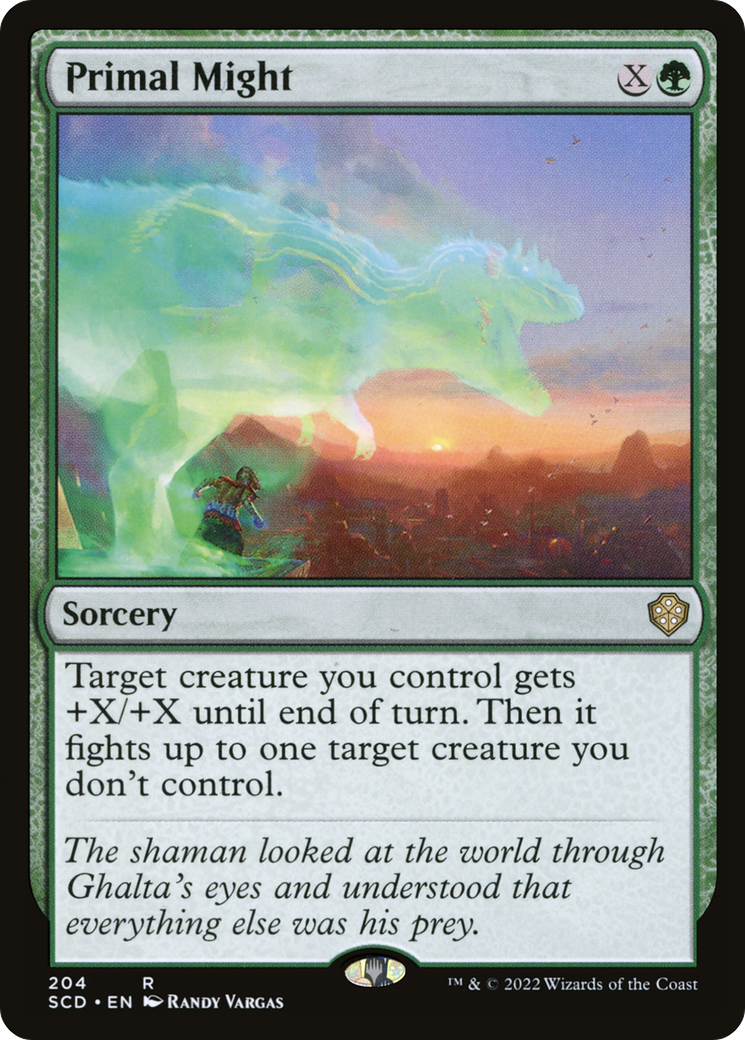 Primal Might (SCD-204) [Starter Commander Decks]