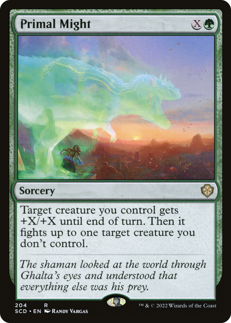 Primal Might (SCD-204) [Starter Commander Decks]
