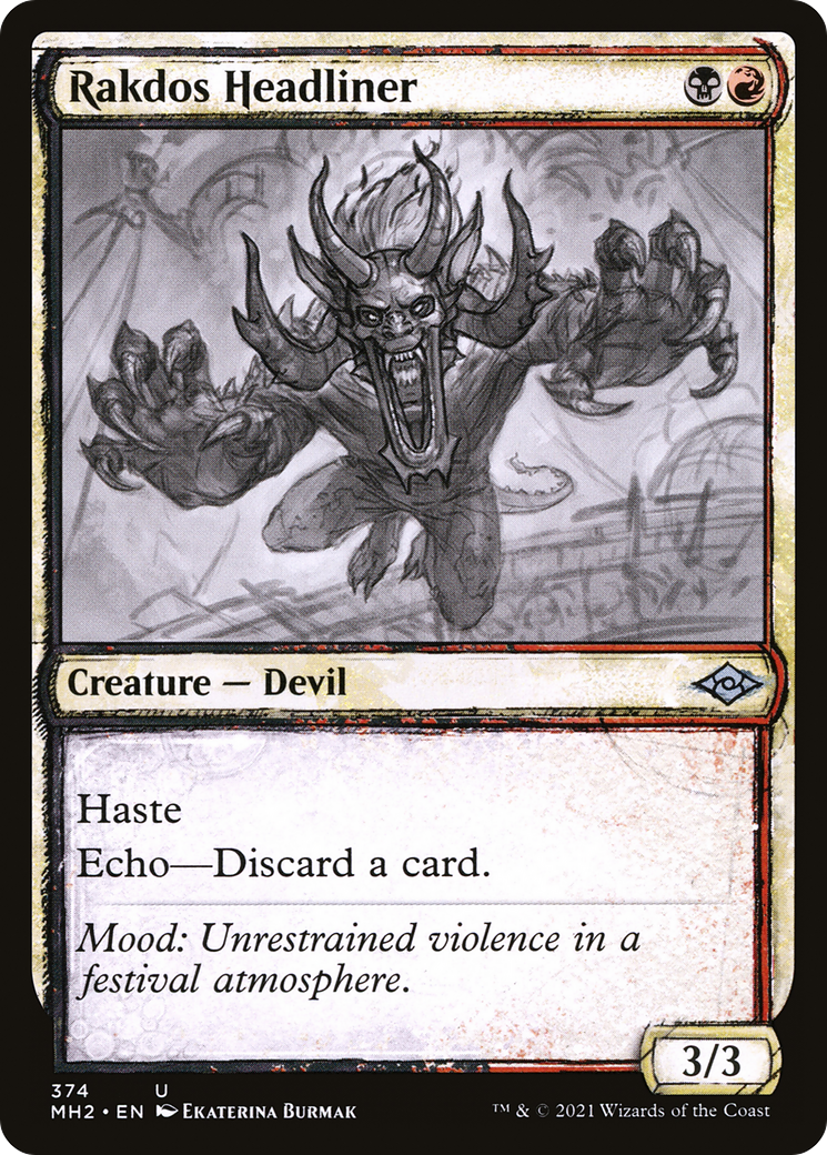 Rakdos Headliner (Showcase) (MH2-374) [Modern Horizons 2]