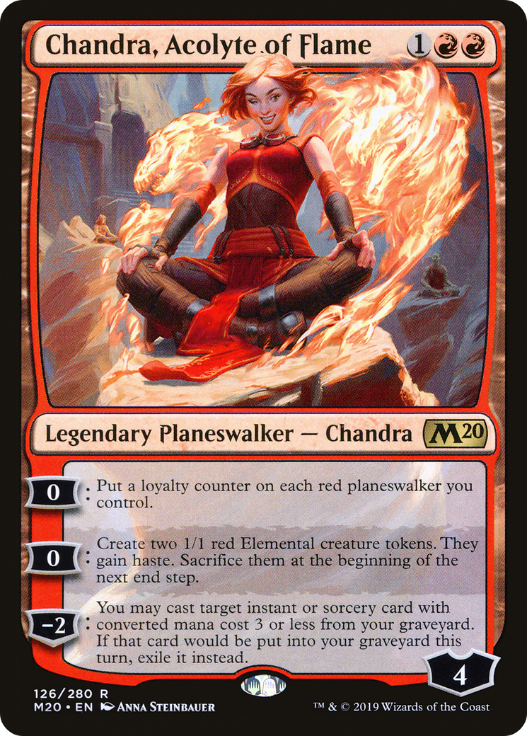 Chandra, Acolyte of Flame (M20-126) [Core Set 2020] Foil