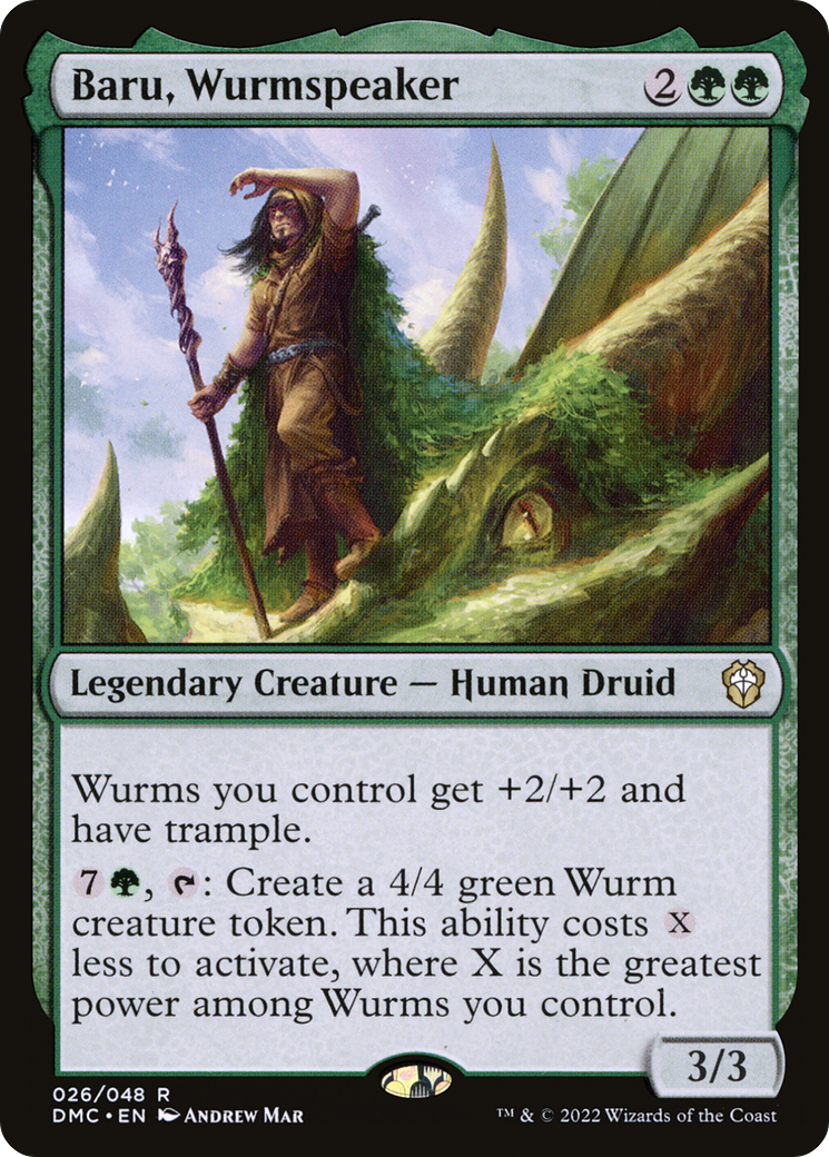 Baru, Wurmspeaker (DMC-026) [Dominaria United Commander]