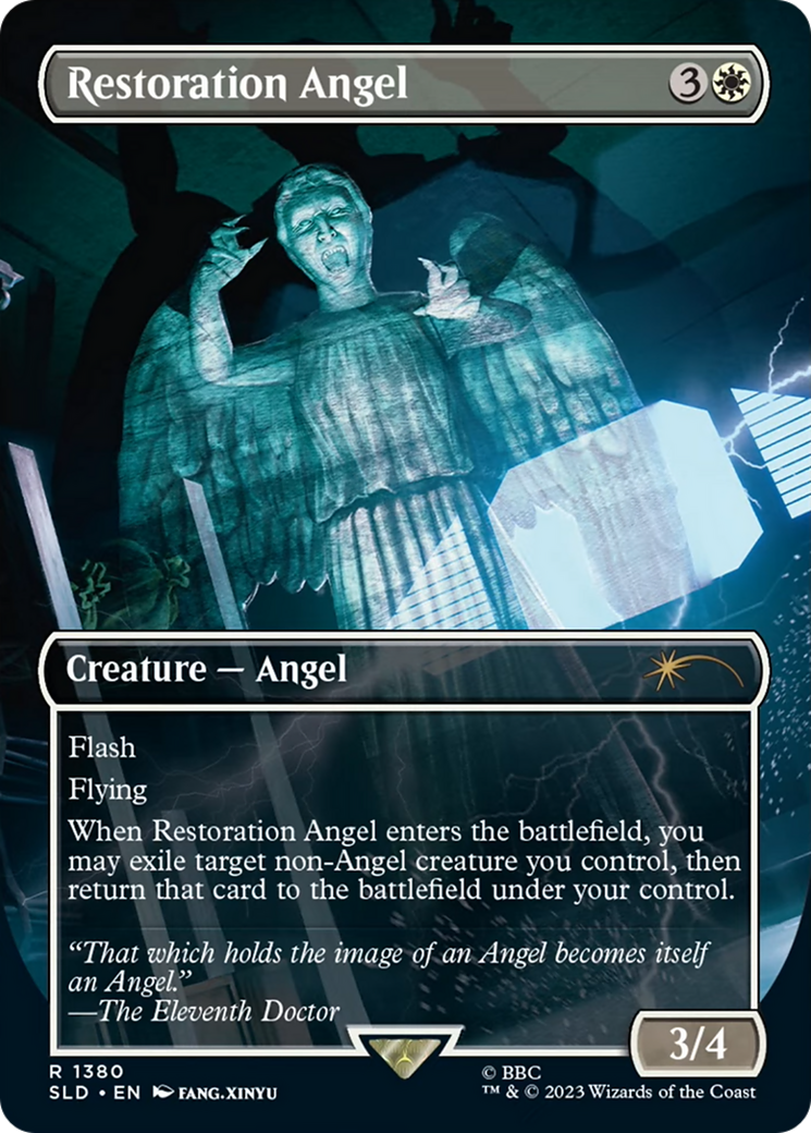Restoration Angel (SLD-1380) [Secret Lair Drop] (Borderless) Foil
