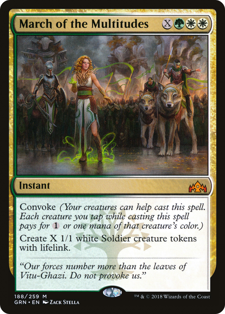 March of the Multitudes (GRN-188) [Guilds of Ravnica]