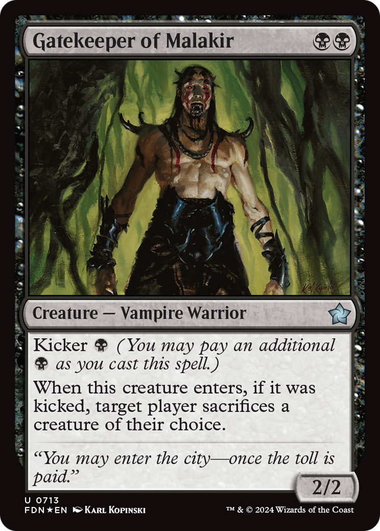 Gatekeeper of Malakir (FDN-713) [Foundations] Foil