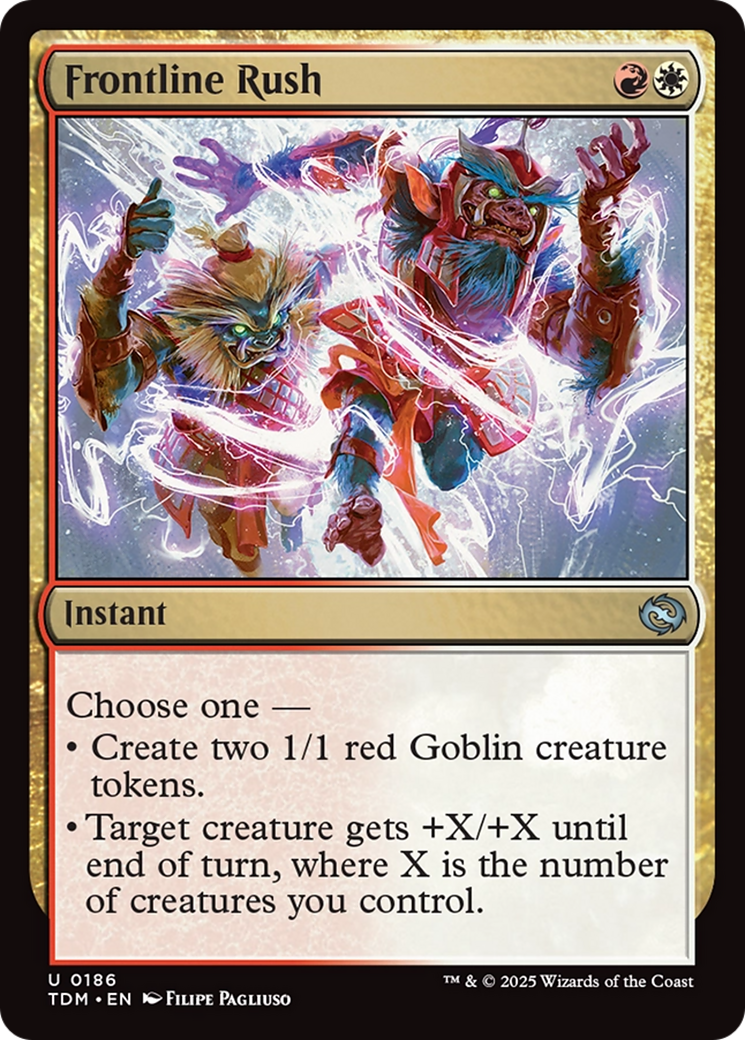 Frontline Rush (TDM-186) [Tarkir: Dragonstorm] Foil