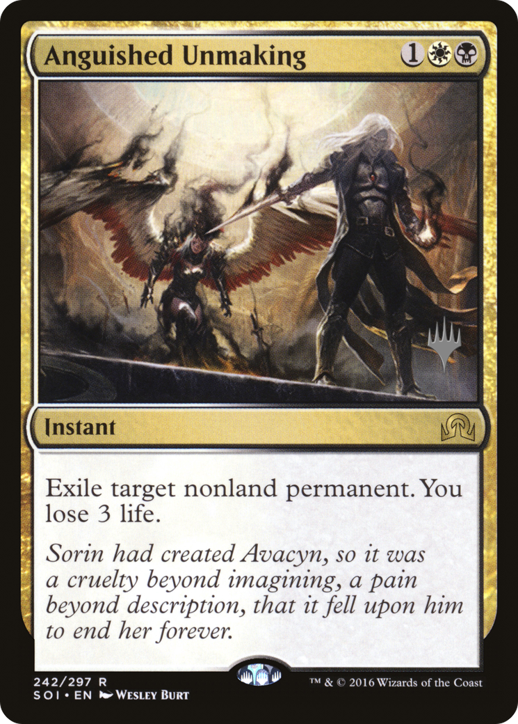 Anguished Unmaking (PPTHB-242P) [Promo Pack: Shadows over Innistrad Promos]