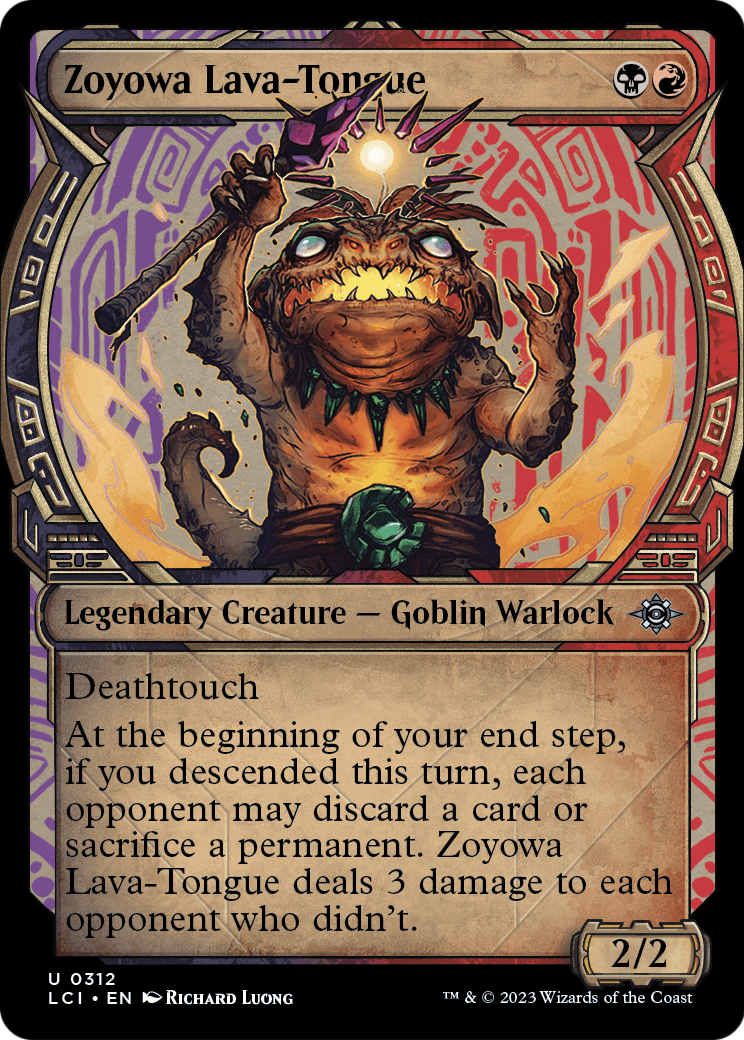 Zoyowa Lava-Tongue (Showcase) (LCI-312) [The Lost Caverns of Ixalan] Foil