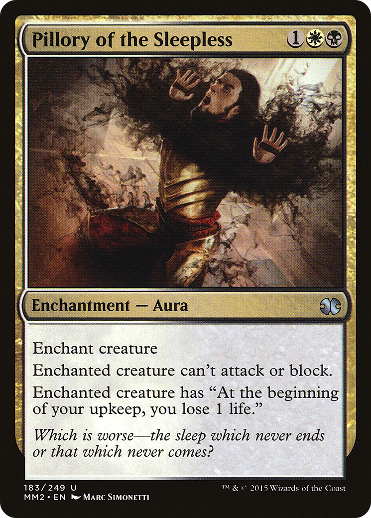 Pillory of the Sleepless (MM2-183) [Modern Masters 2015]