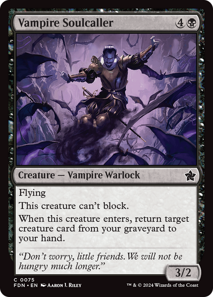 Vampire Soulcaller (FDN-075) [Foundations] Foil