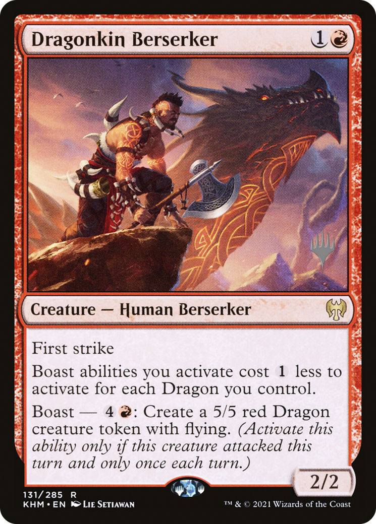 Dragonkin Berserker (PPKHM-131P) [Kaldheim Promos] Foil