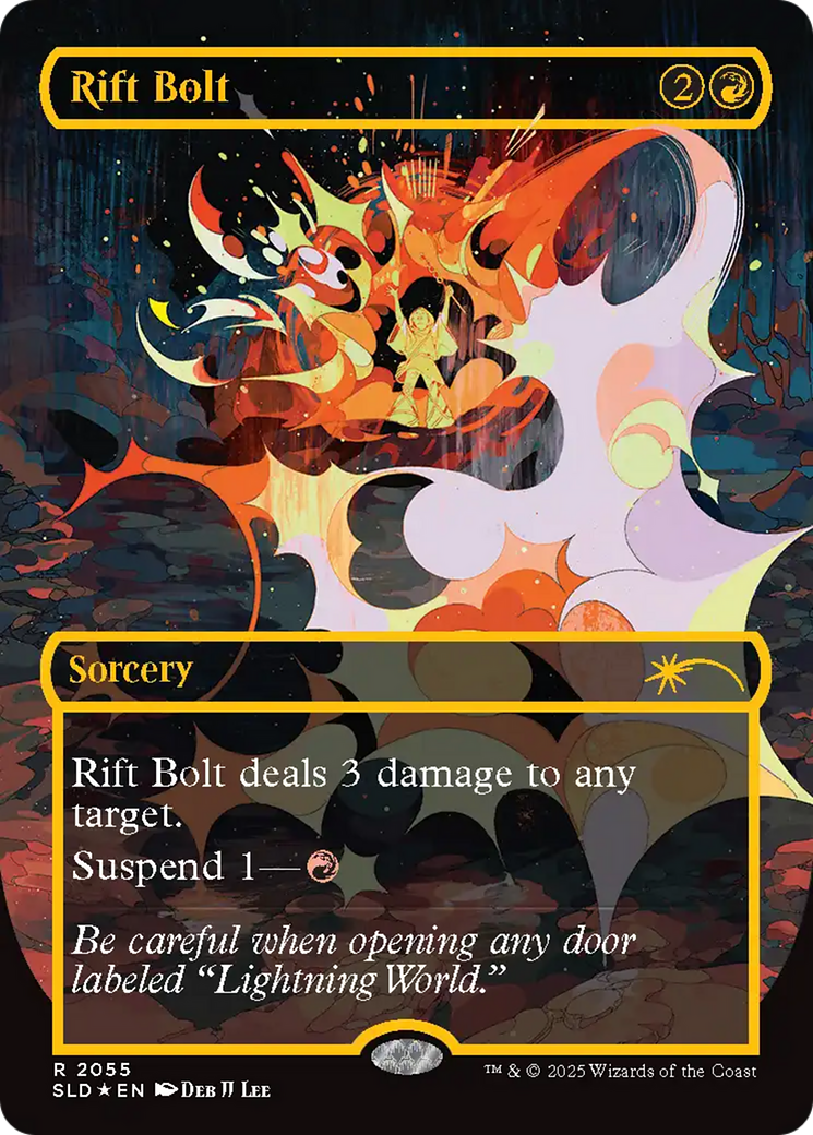 Rift Bolt (SLD-2055) [Secret Lair Drop] (Borderless) Foil