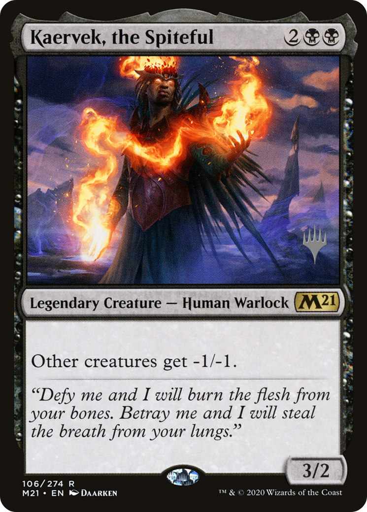 Kaervek, the Spiteful (PPM21-106P) [Core Set 2021 Promos]
