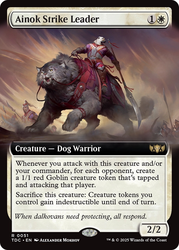Ainok Strike Leader (TDC-051) [Commander: Tarkir: Dragonstorm]: (Extended Art)