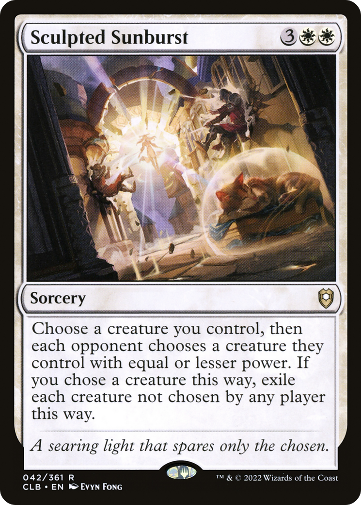 Sculpted Sunburst (CLB-042) [Commander Legends: Battle for Baldur's Gate]