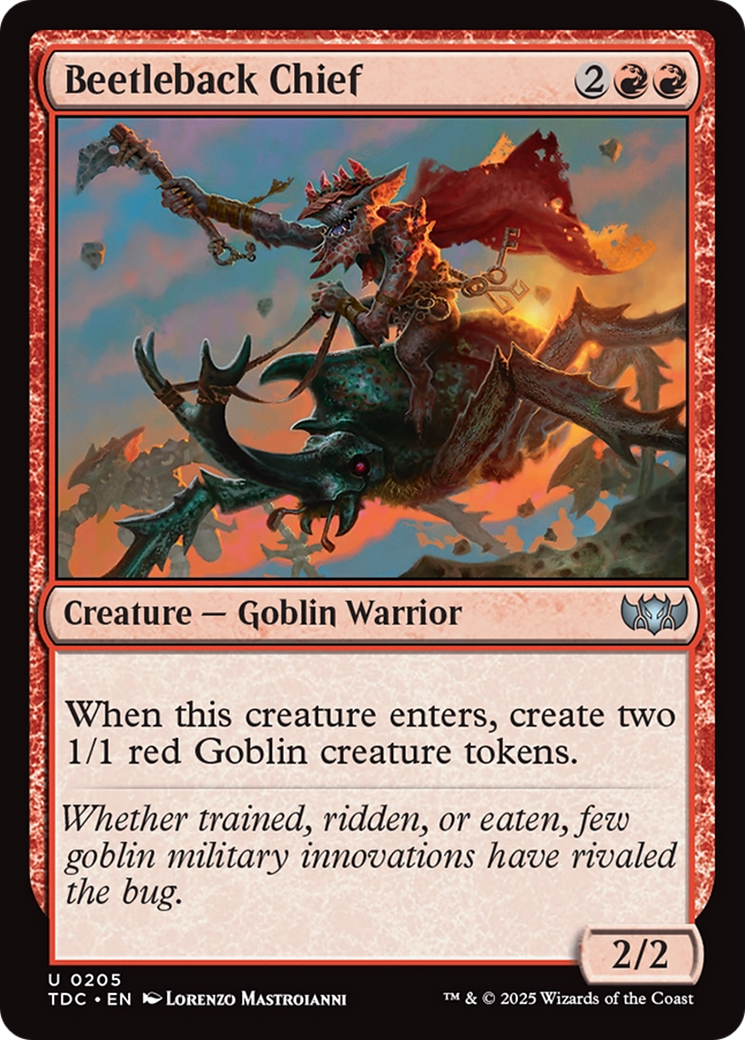 Beetleback Chief (TDC-205) [Commander: Tarkir: Dragonstorm]