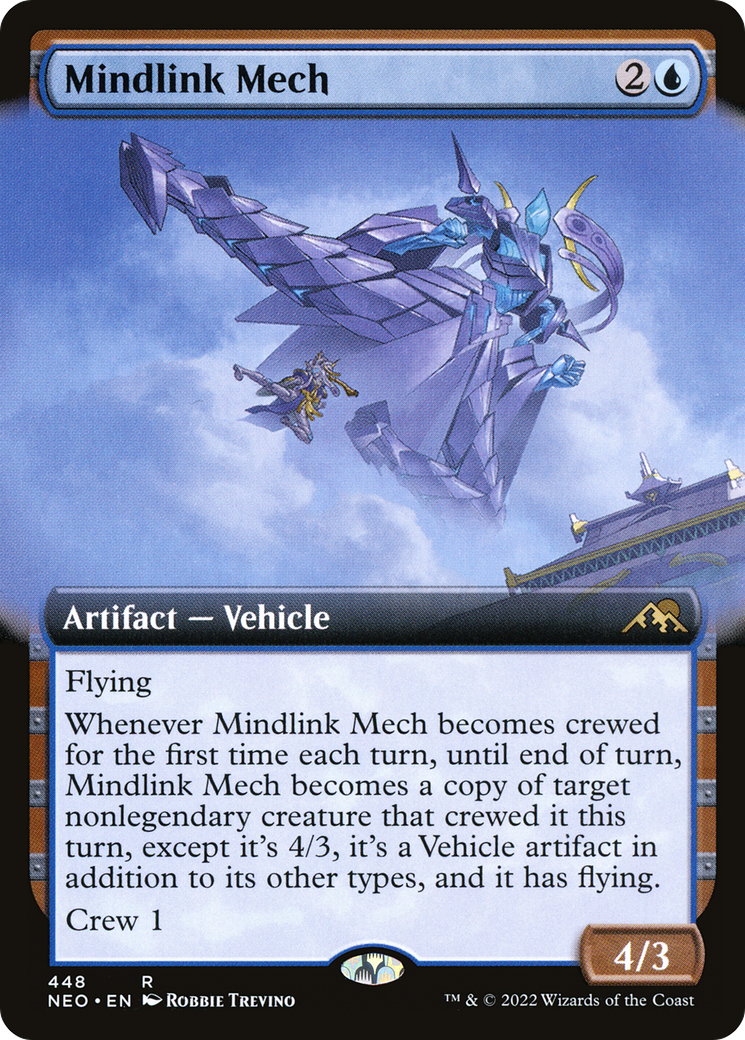 Mindlink Mech (NEO-448) [Kamigawa: Neon Dynasty]: (Extended Art) Foil