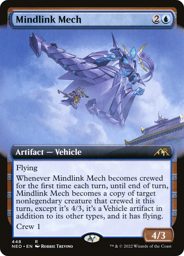 Mindlink Mech (Extended Art) (NEO-448) [Kamigawa: Neon Dynasty]