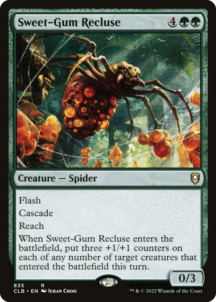 Sweet-Gum Recluse (CLB-835) [Commander Legends: Battle for Baldur's Gate]