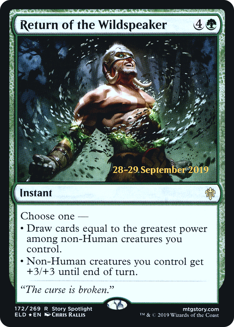 Return of the Wildspeaker (PRE-172S) [Throne of Eldraine Promos] Foil