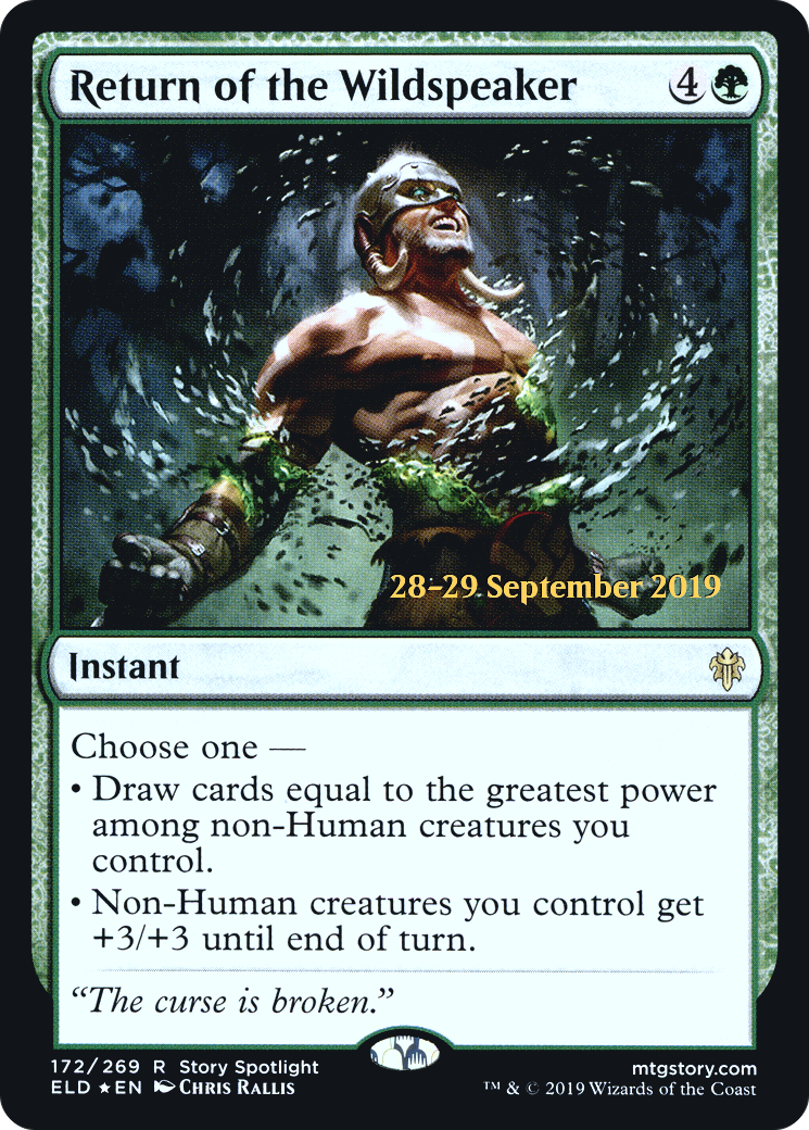 Return of the Wildspeaker (PRE-172S) [Throne of Eldraine Promos] Foil