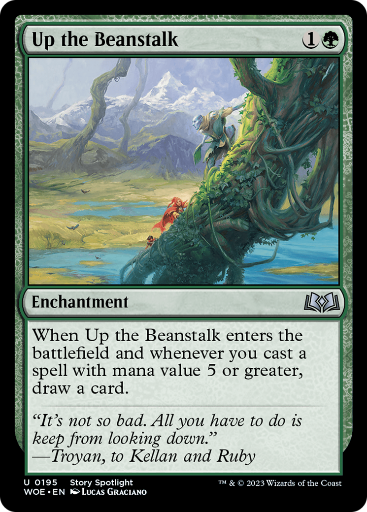 Up the Beanstalk (WOE-195) [Wilds of Eldraine] Foil