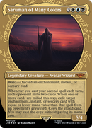 Saruman of Many Colors (LTR-820) [The Lord of the Rings: Tales of Middle-earth]: (Showcase) (Borderless) Foil