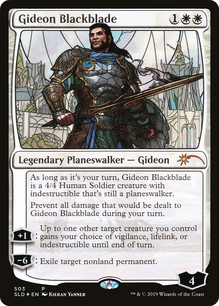 Gideon Blackblade (Stained Glass) (SLD-503) [Secret Lair Drop] Foil