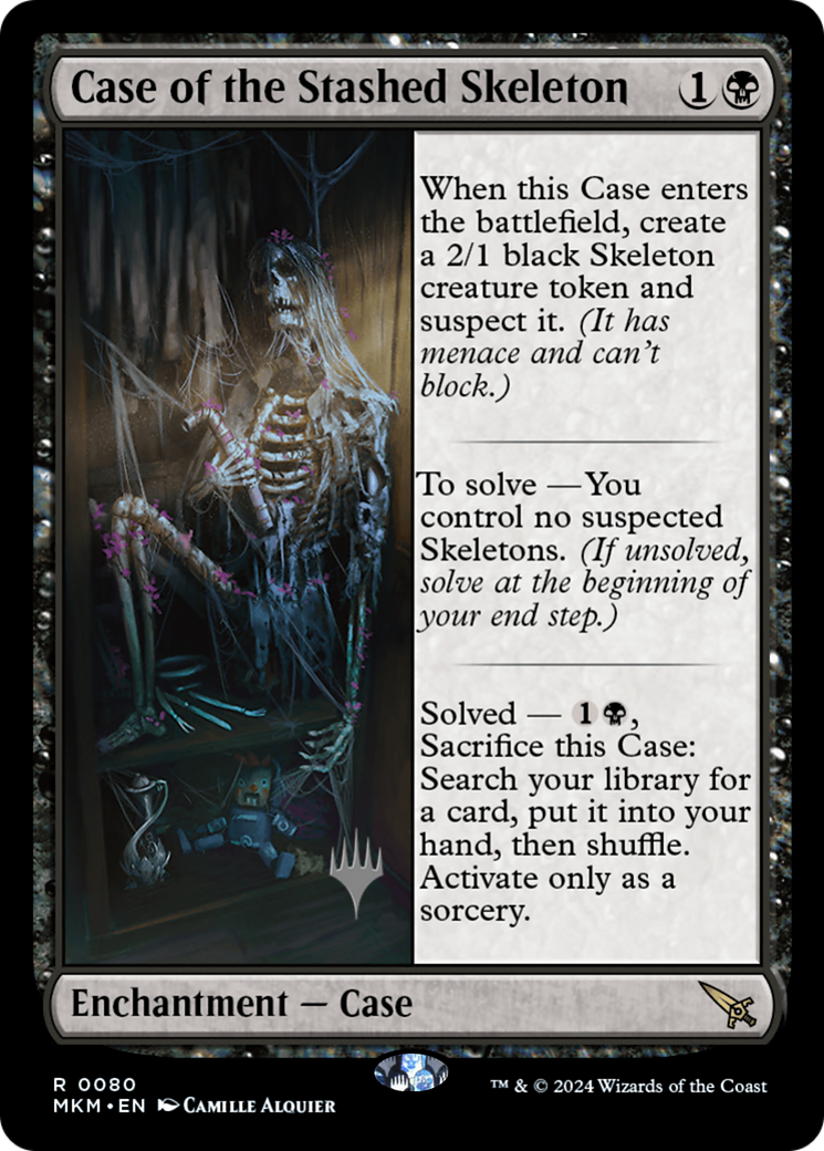 Case of the Stashed Skeleton (PPMKM-80P) [Murders at Karlov Manor Promos] Foil