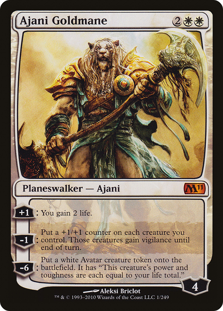 Ajani Goldmane (M11-001) [Magic 2011] Foil