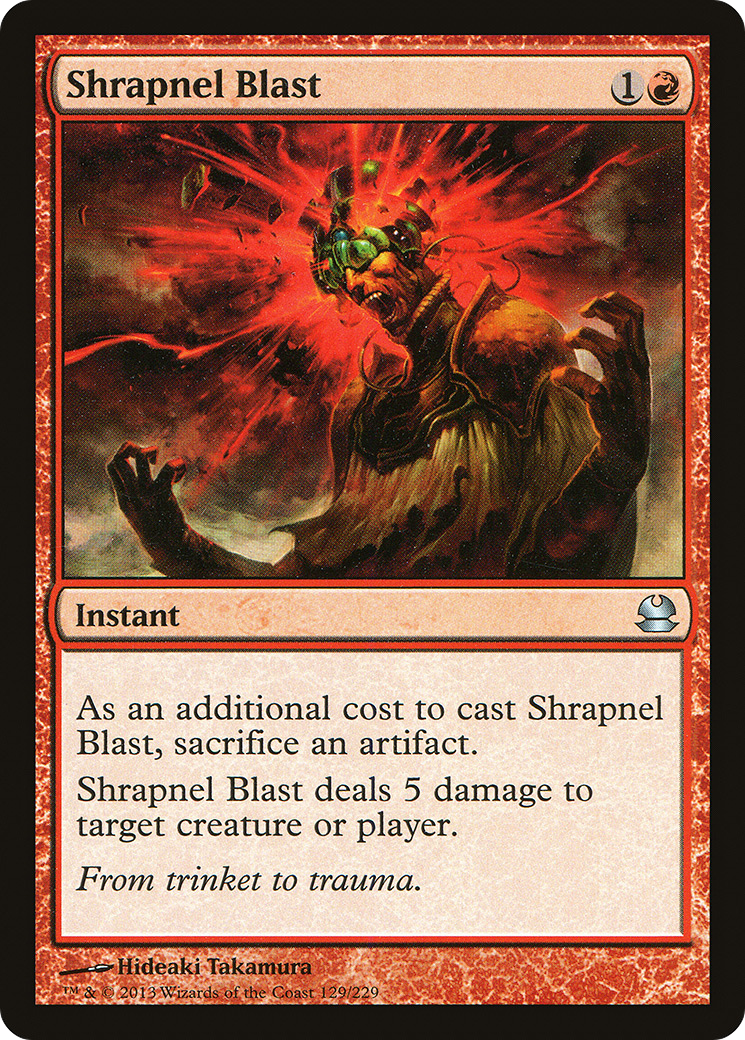 Shrapnel Blast (MMA-129) [Modern Masters] Foil
