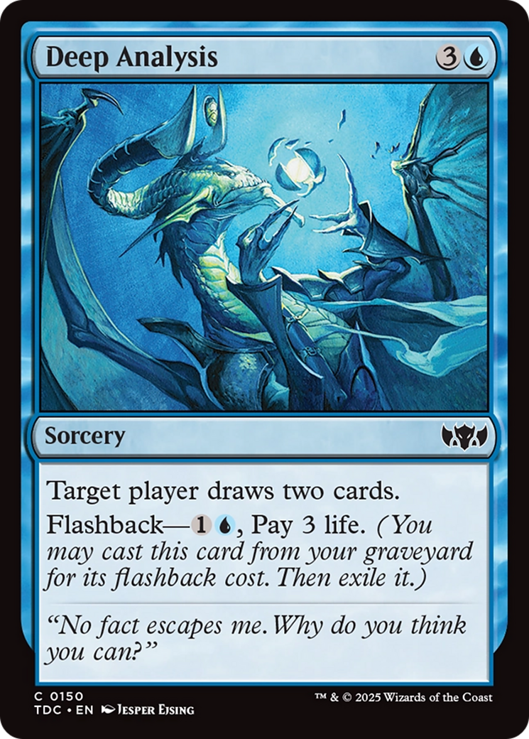 Deep Analysis (TDC-150) [Commander: Tarkir: Dragonstorm]