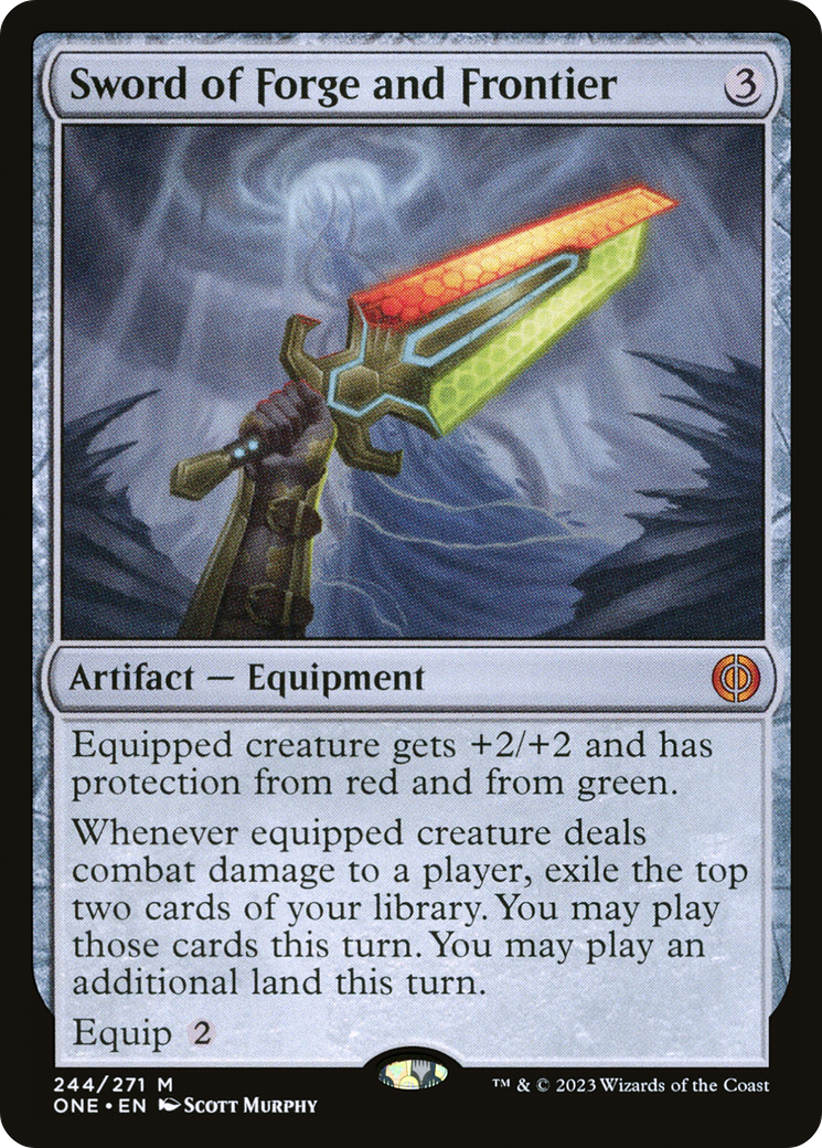 Sword of Forge and Frontier (ONE-244) [Phyrexia: All Will Be One] Foil