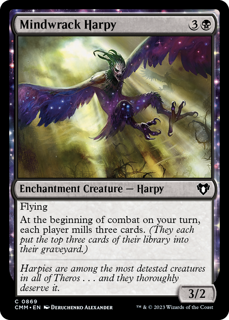 Mindwrack Harpy (CMM-869) [Commander Masters]: (enchantment)