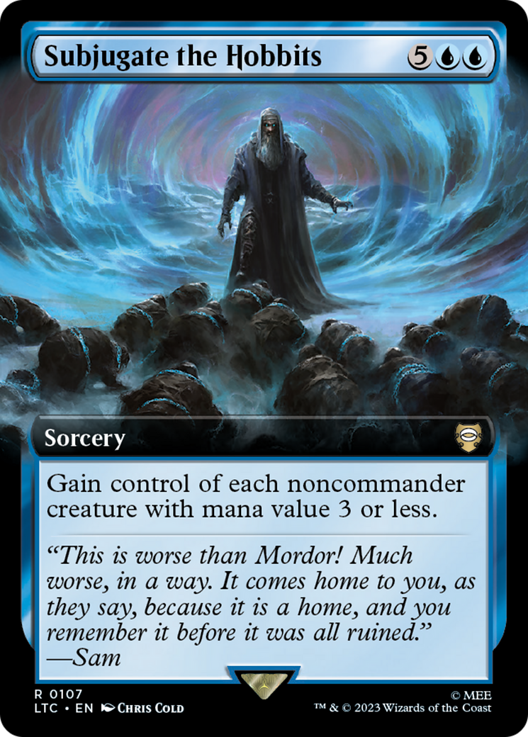 Subjugate the Hobbits (LTC-107) [Tales of Middle-earth Commander]: (Extended Art) Foil