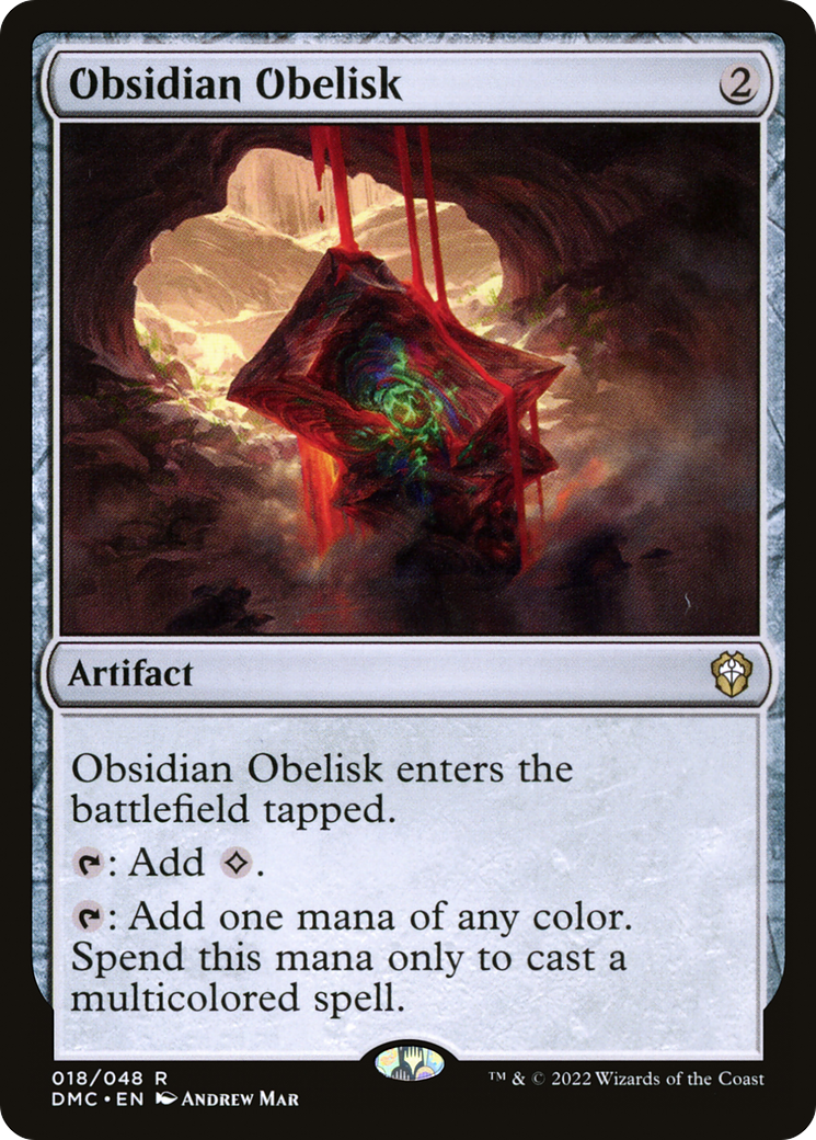 Obsidian Obelisk (DMC-018) [Dominaria United Commander]