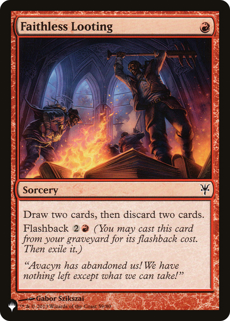 Faithless Looting (DDK) (LIST-DDK-59) [The List]