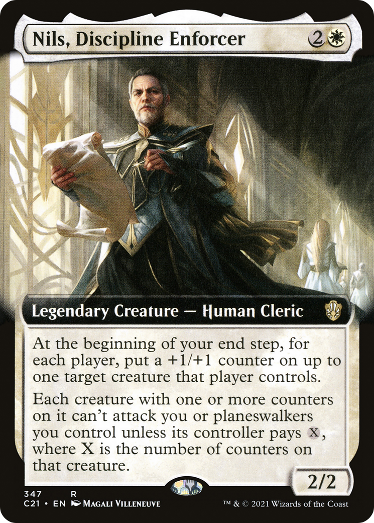 Nils, Discipline Enforcer (Extended Art) (C21-347) [Commander 2021]