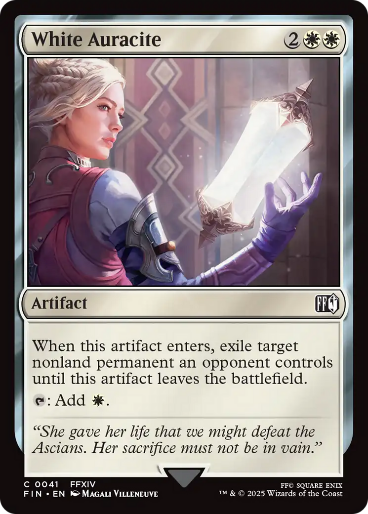 White Auracite (FIN-041) [FINAL FANTASY] Foil