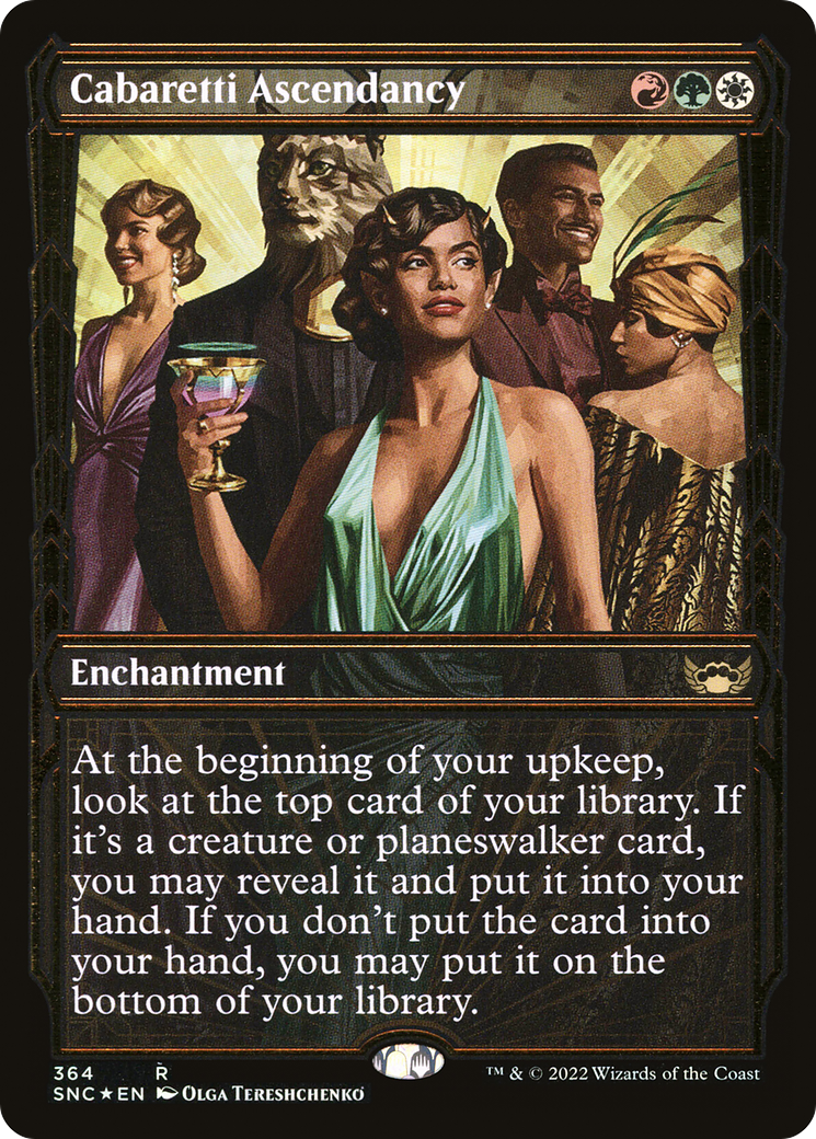 Cabaretti Ascendancy (Gilded Foil) (SNC-364) (Showcase) [Streets of New Capenna] Foil