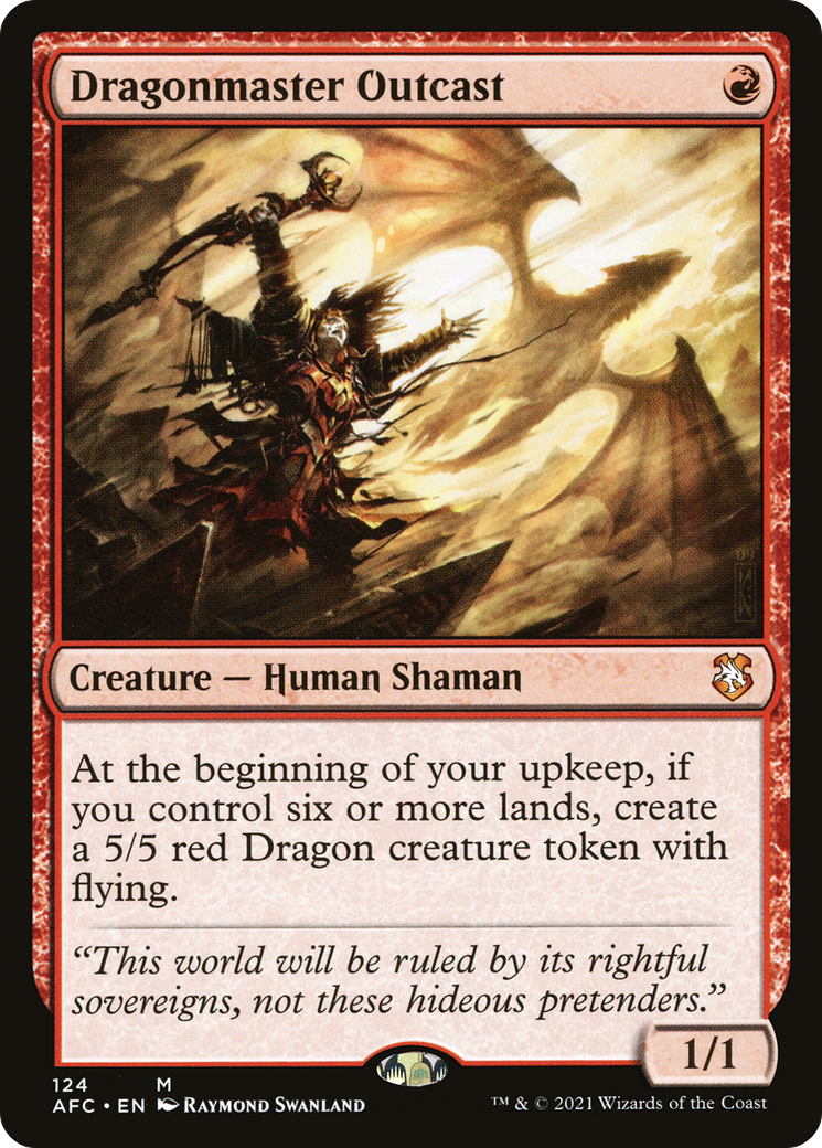 Dragonmaster Outcast (AFC-124) [Forgotten Realms Commander]