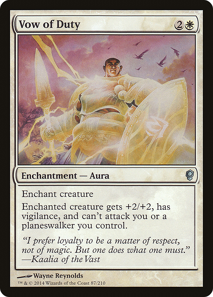 Vow of Duty (CNS-087) [Conspiracy] Foil