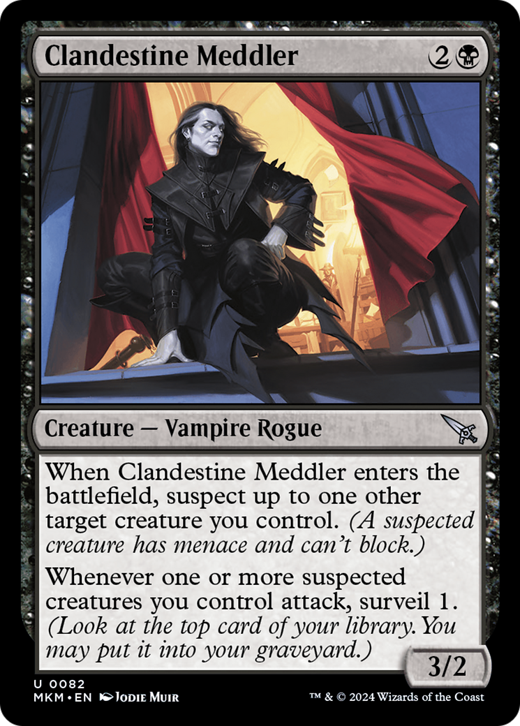 Clandestine Meddler (MKM-082) [Murders at Karlov Manor] Foil