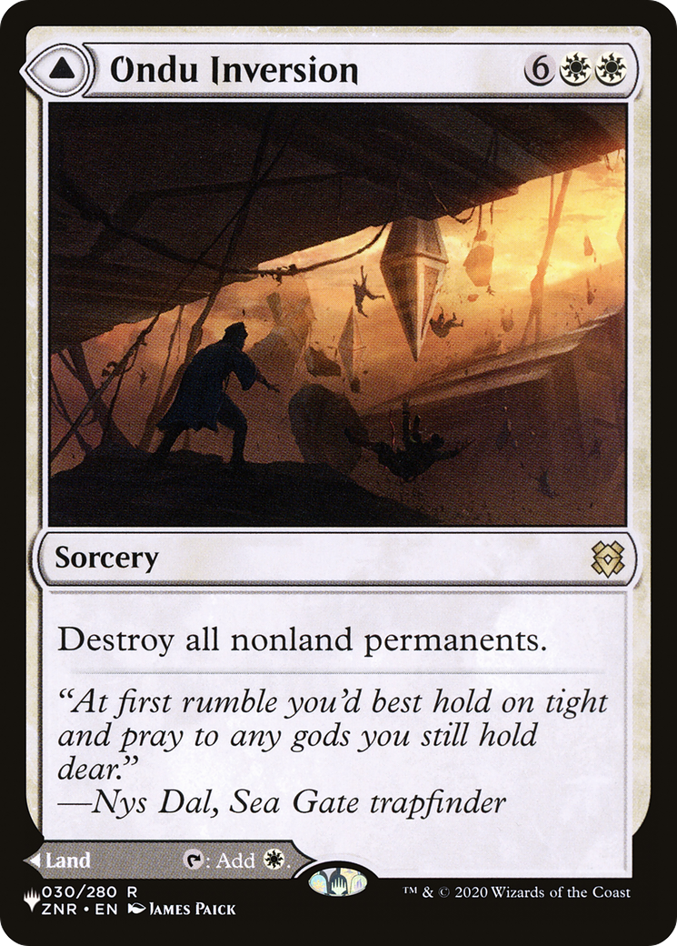 Ondu Inversion // Ondu Skyruins (LIST-ZNR-30) [The List]