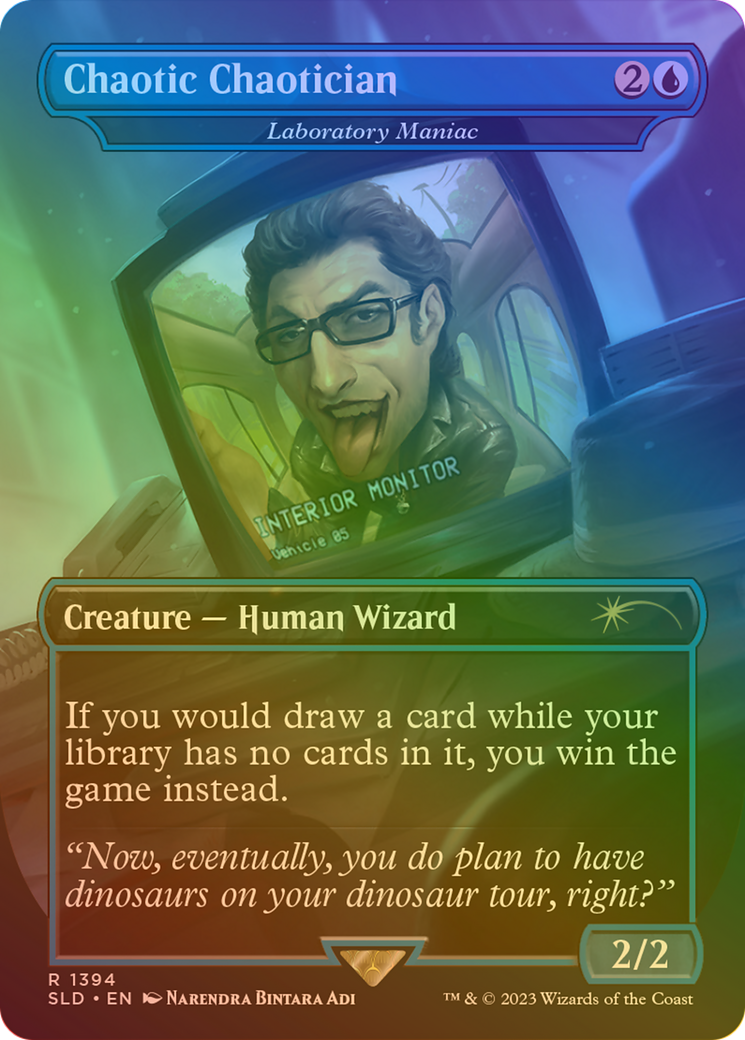 Laboratory Maniac (SLD-1394★) [Secret Lair Drop] / Chaotic Chaotician (Borderless) Foil