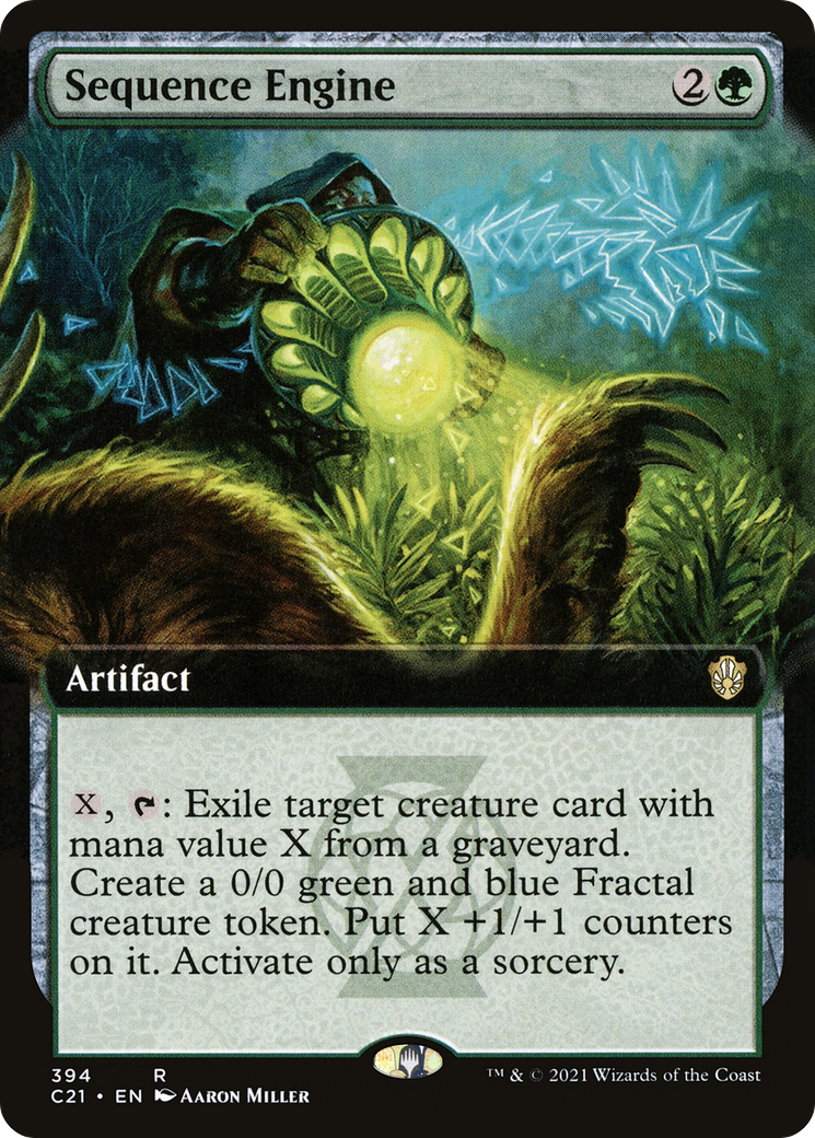 Sequence Engine (Extended Art) (C21-394) [Commander 2021]