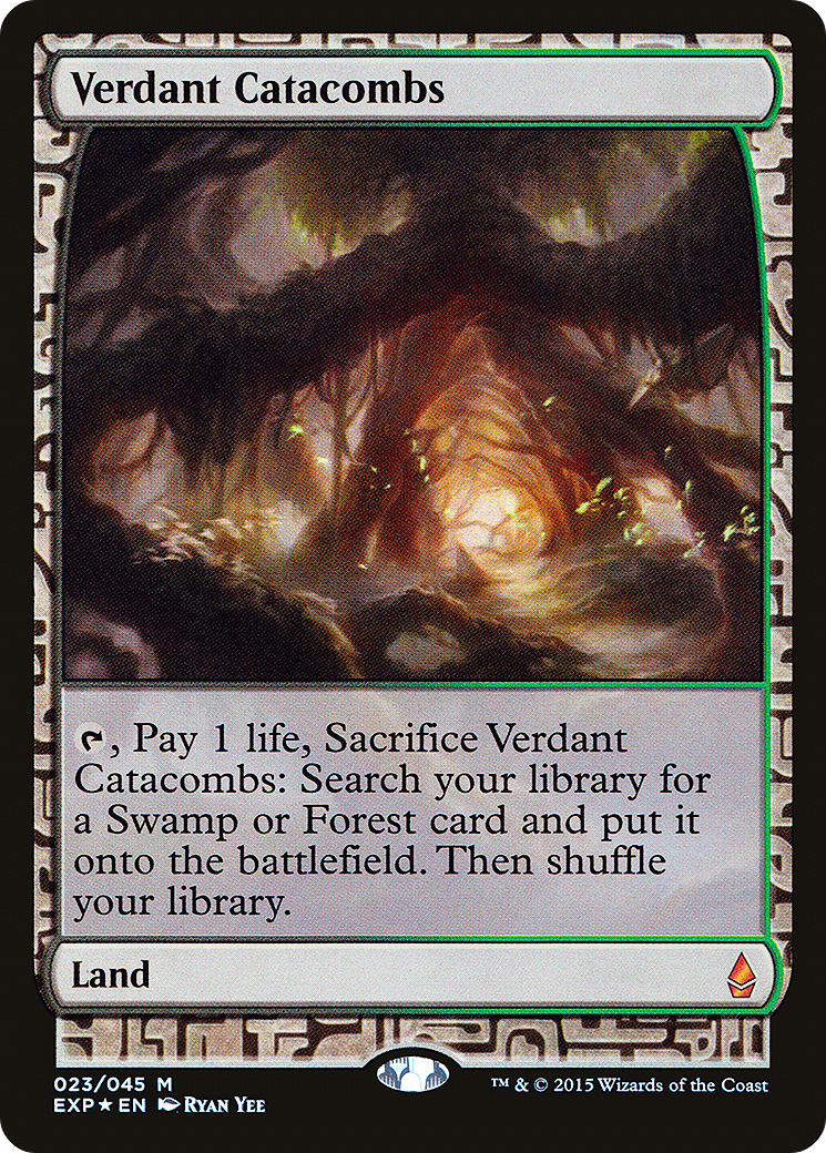 Verdant Catacombs (EXP-023) [Zendikar Expeditions] Foil