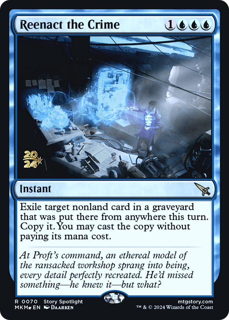 Reenact the Crime (PRE-70S) [Murders at Karlov Manor Promos] Foil