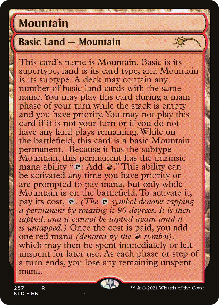 Mountain (SLD-257) (Full-Text Lands) [Secret Lair Drop]
