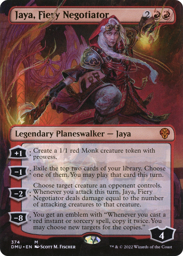 Jaya, Fiery Negotiator (Borderless) (DMU-374) [Dominaria United]